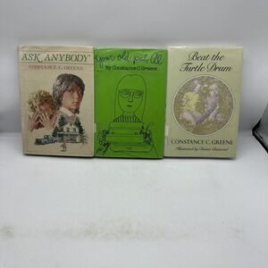 Constance C. Greene HCDJ Lot Of 3. Ask Anybody, Beat The Turtle Drum, Your Old